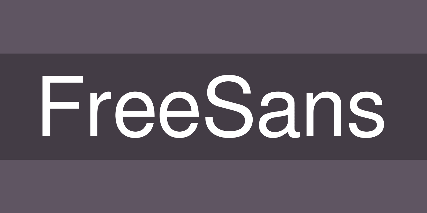 Пример шрифта GNU Free Font #1